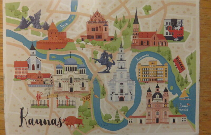 Postcard from Lithuania via Cousin Ron