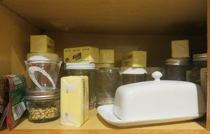 Butter Softening in the Cabinet.